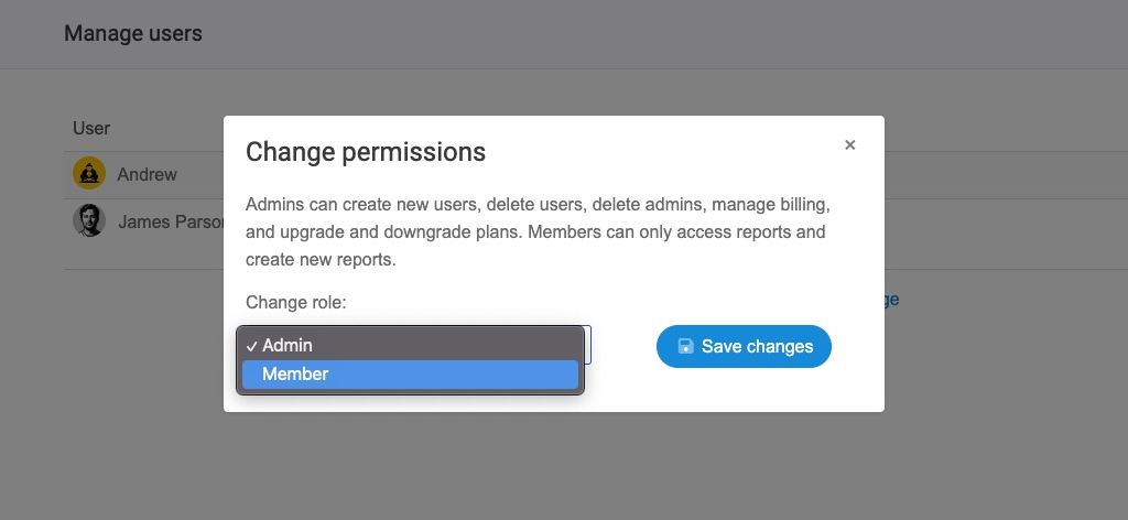 Change Permissions