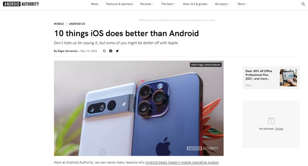 iPhone vs Android: 10 things iOS does better - Android Authority