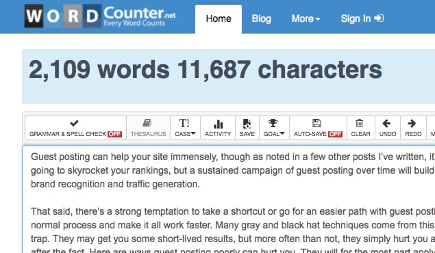 Article Word Count
