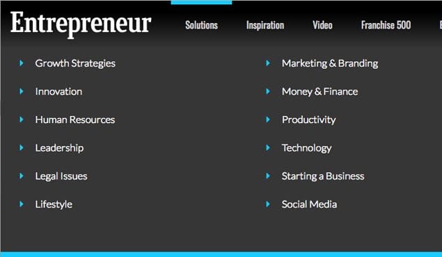 Categories for Entrepreneur
