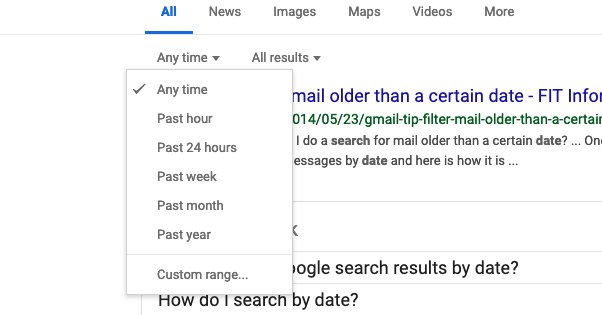 Google Date Searches