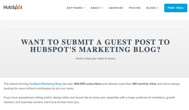 Hubspot Guest Post Guidelines