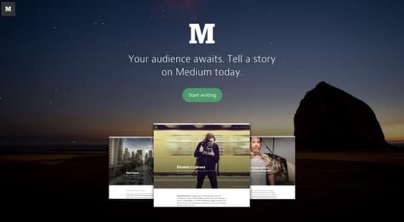Medium Site Homepage
