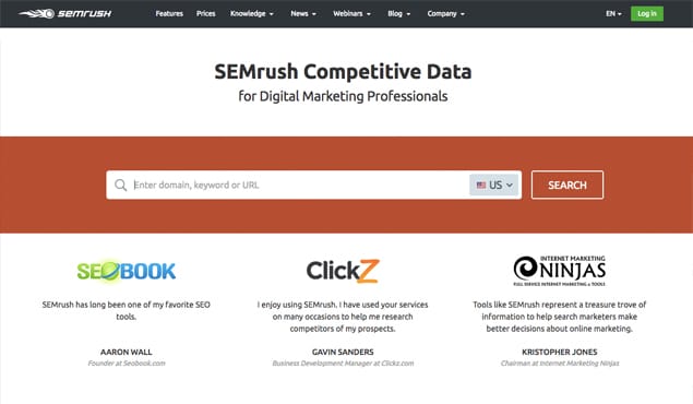 SEMRush Website