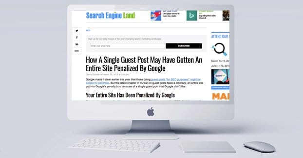 Website Penalized Guest Post