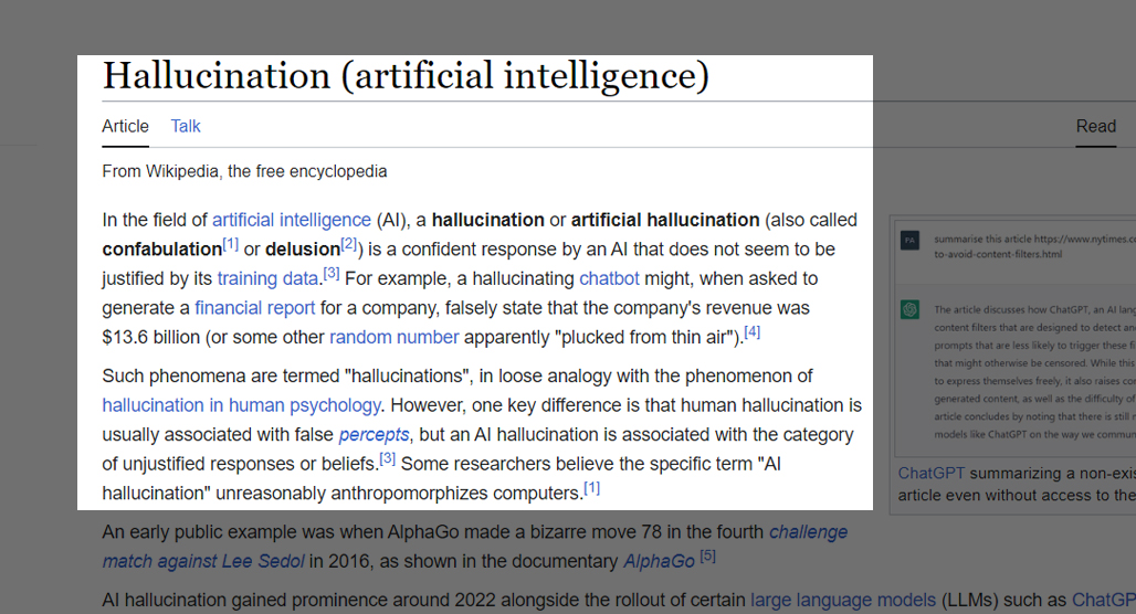 Artificial Intelligence Hallucination