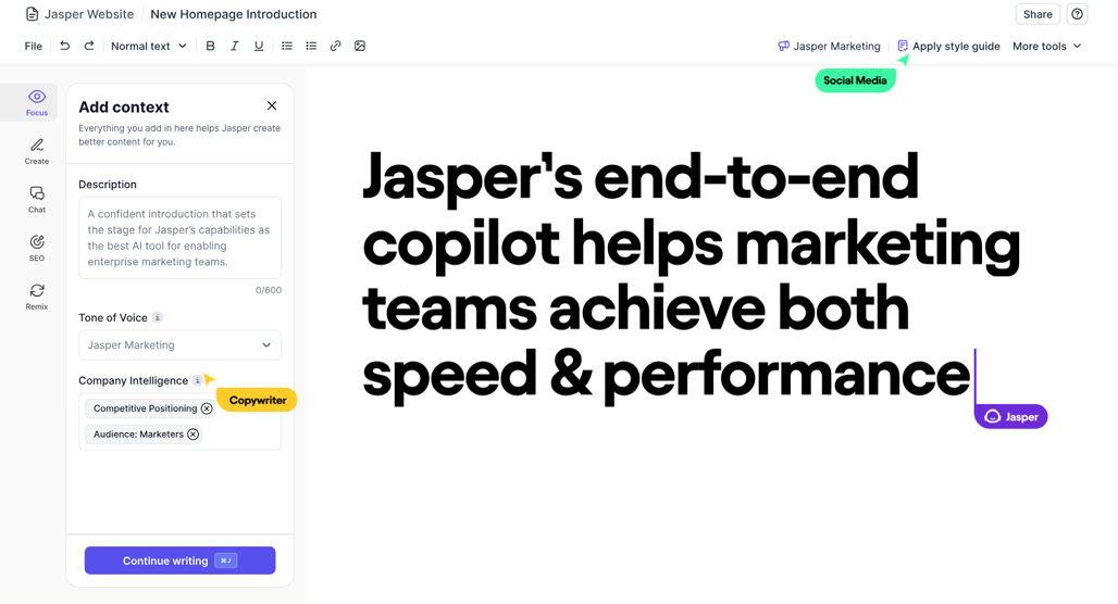 The Jasper AI Tool