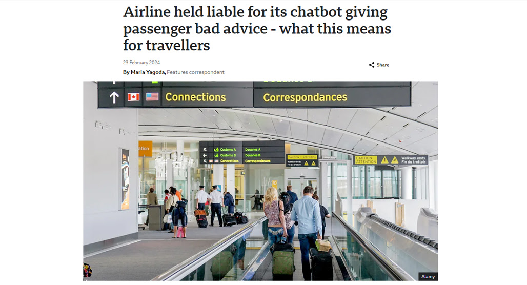 Airline Held Liable for Chatbot