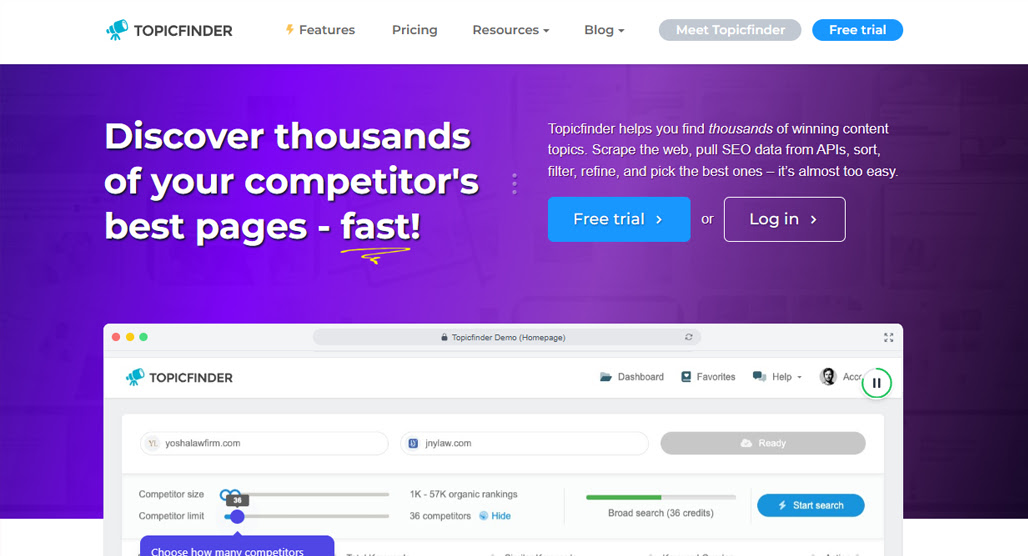 Let Topicfinder Help