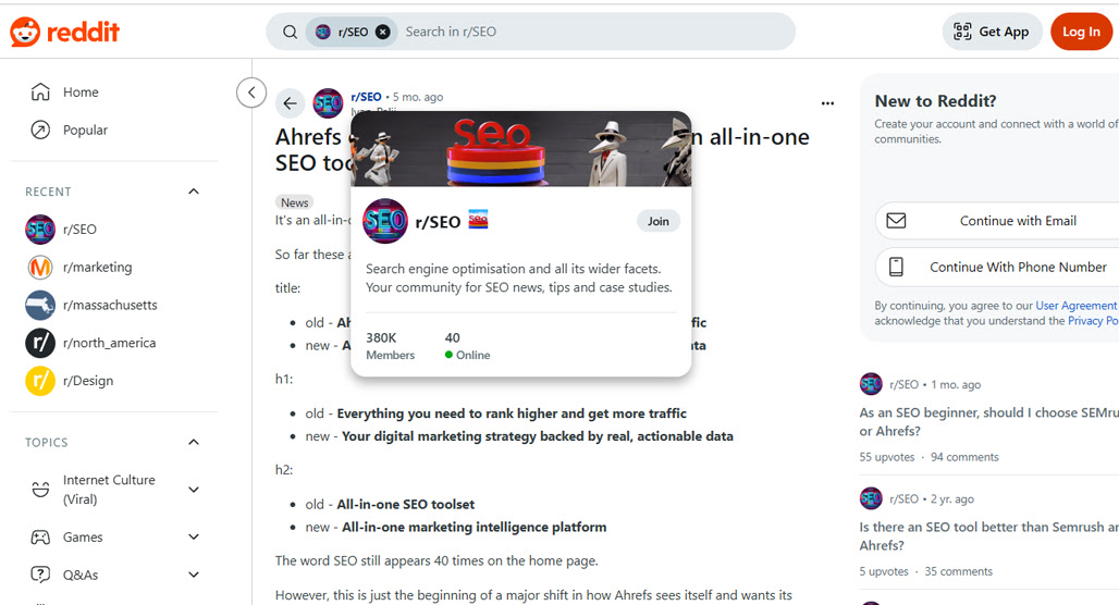 Step 1a Find and monitor competitor Reddit accounts