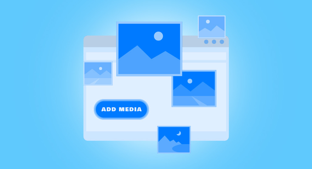 Add images and other media that aren't generated