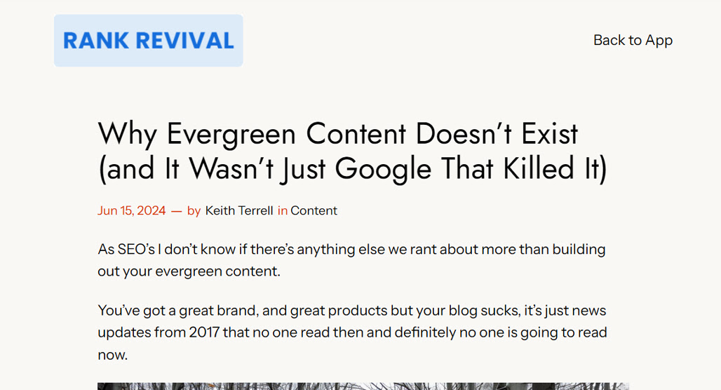 Does evergreen content even really exist